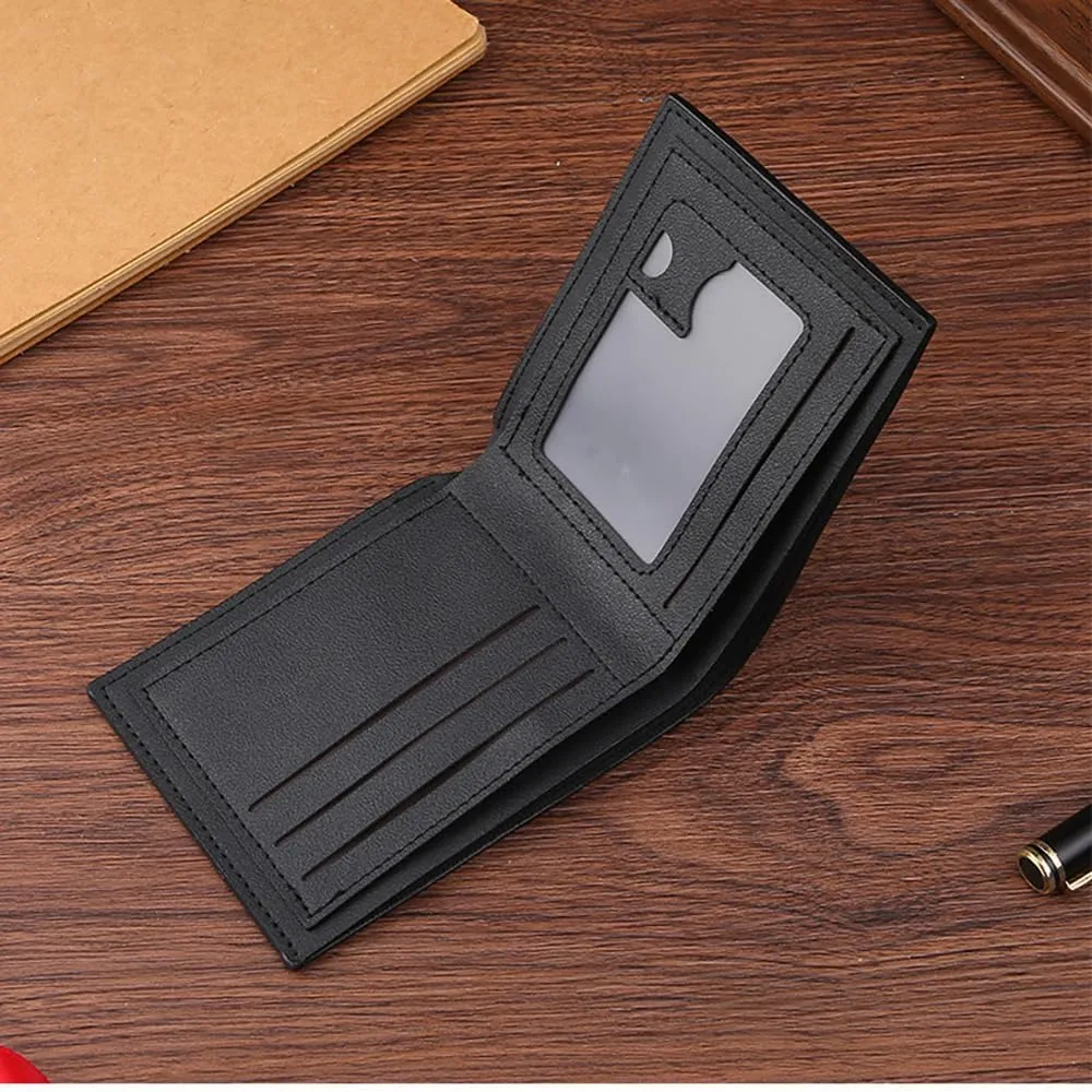 Slim Wallet for Men with Money Clip, Minimalist Wallet, Bifold Mens Wallets with Credit Card Holder, PU Leather Men's Wallet with Coin Purse, Carteras Para Hombres (Black 1)