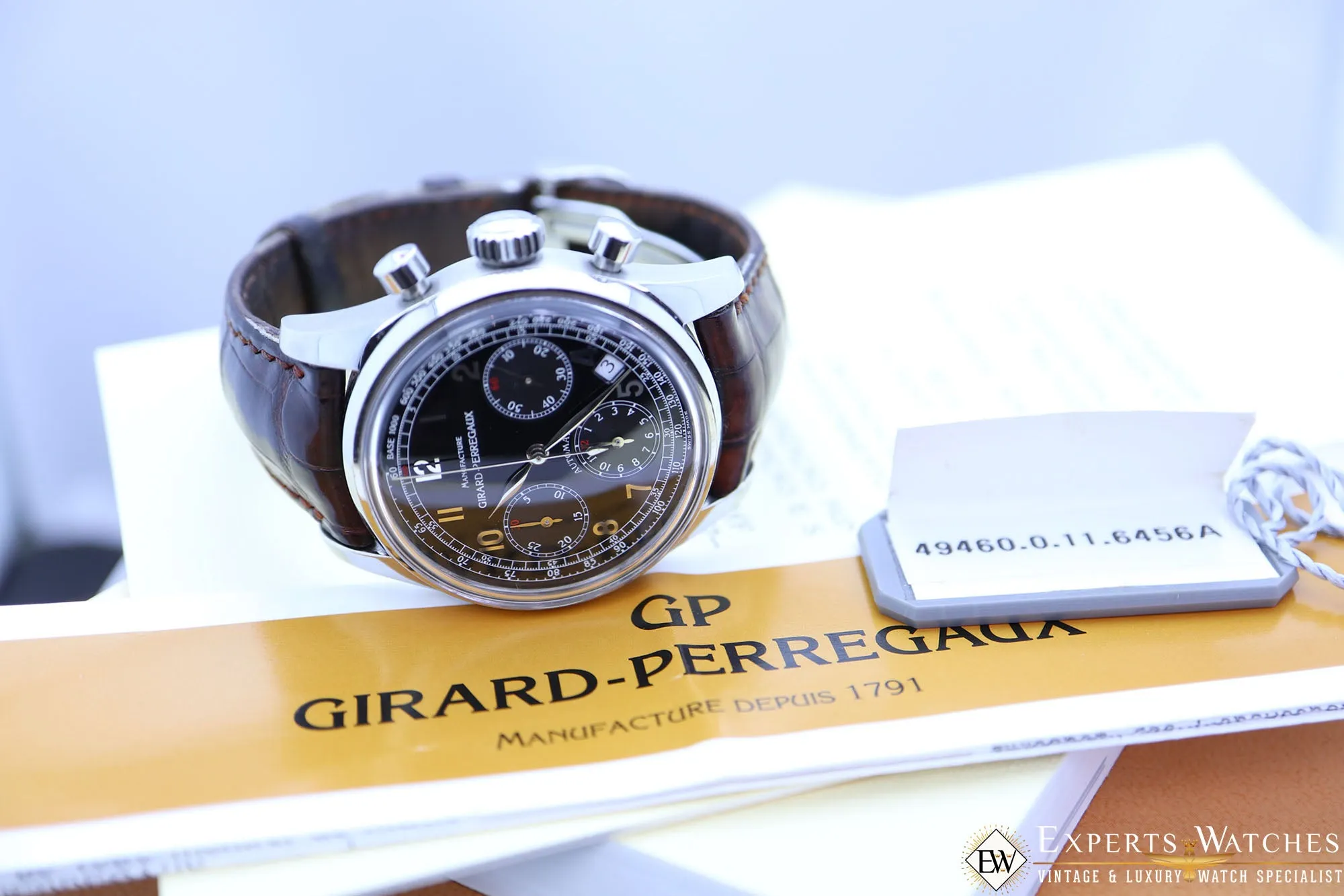 Sold!!! GIRARD PERREGAUX CLASSIC 1999 Ref. 4946 Chronograph 38mm Automatic CAL 3370 GP