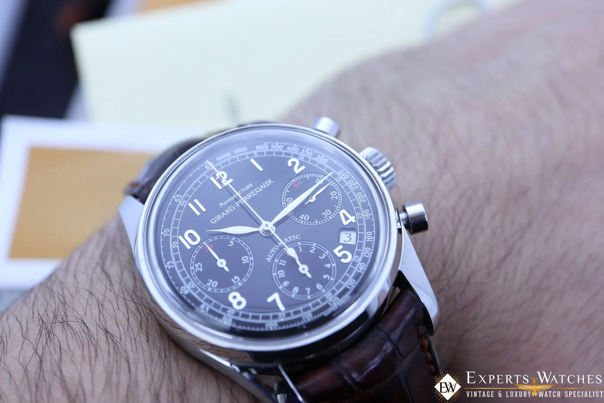 Sold!!! GIRARD PERREGAUX CLASSIC 1999 Ref. 4946 Chronograph 38mm Automatic CAL 3370 GP