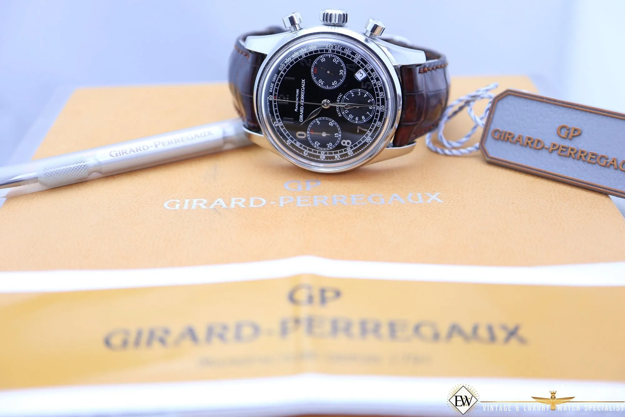 Sold!!! GIRARD PERREGAUX CLASSIC 1999 Ref. 4946 Chronograph 38mm Automatic CAL 3370 GP