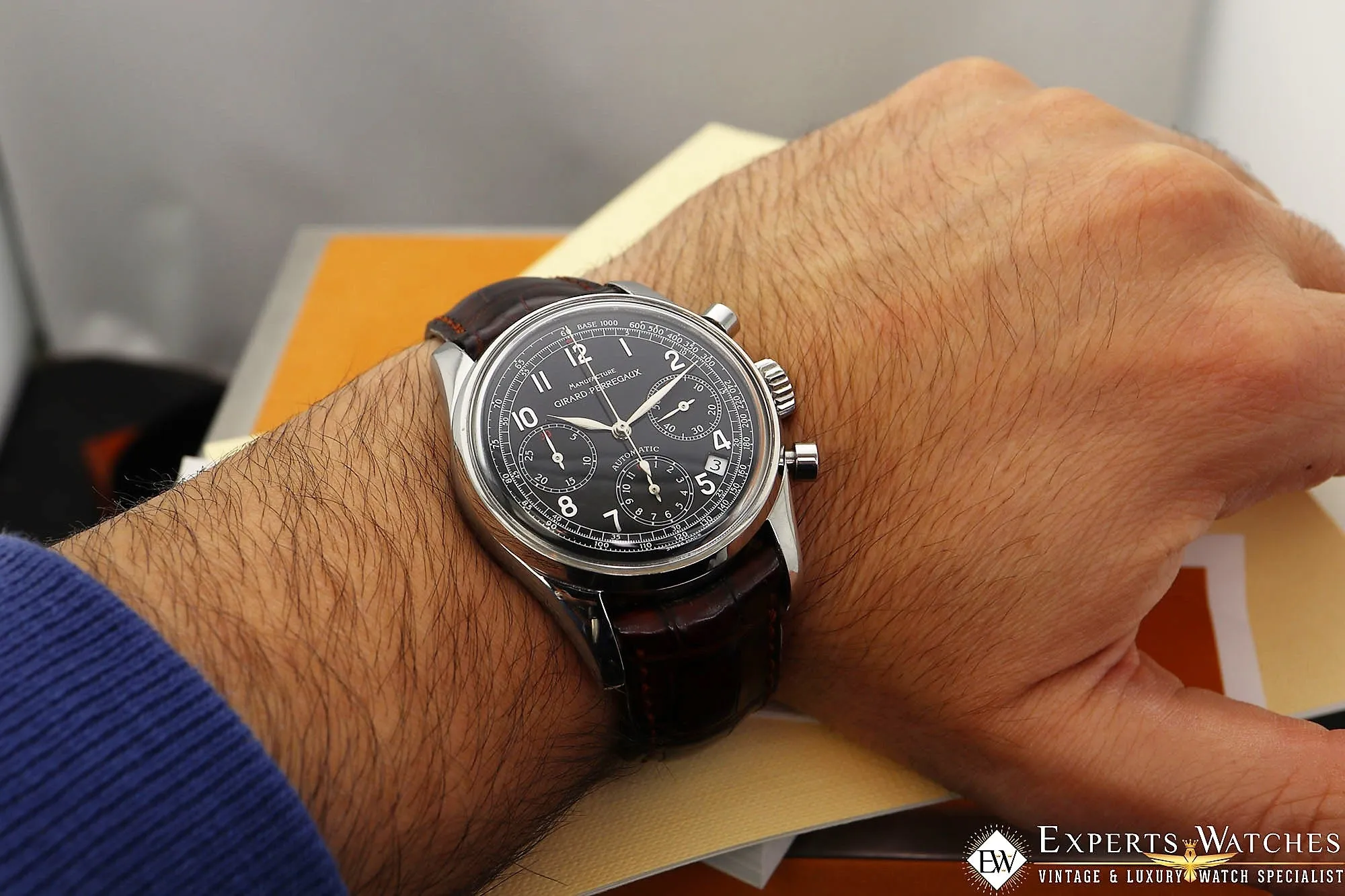 Sold!!! GIRARD PERREGAUX CLASSIC 1999 Ref. 4946 Chronograph 38mm Automatic CAL 3370 GP