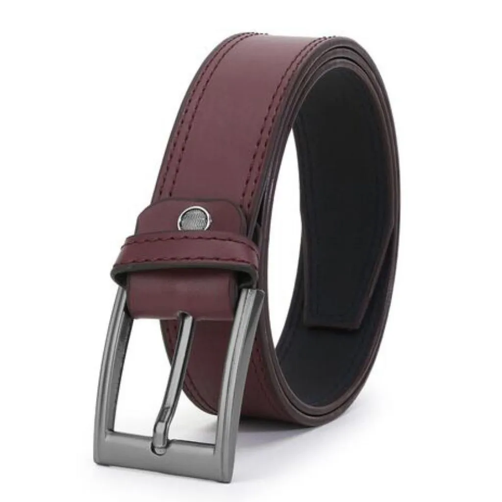 Solid Designer Faux Leather Belts For Men