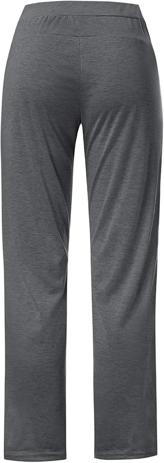 Sweatpants Women Womens Casual Drawstring Pants Solid Wide Leg Loose Sports Running Leisure Time Trousers with Pocket