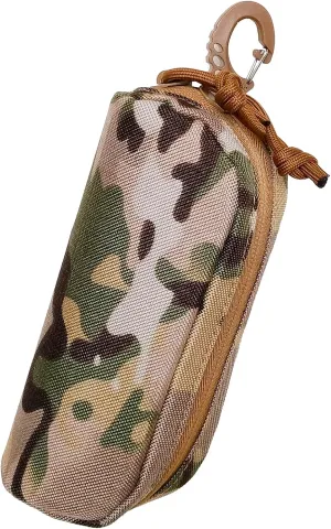 Tactical Molle Glasses Case Pouch. Portable Eyeglasses Cases Eyewear Box. Eyeglass Case with Clip