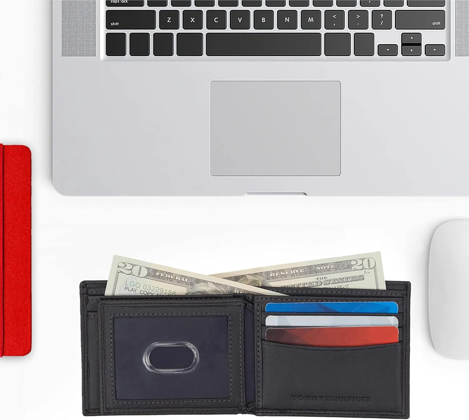 Tommy Hilfiger Men's Passcase Wallet with Removable ID Window