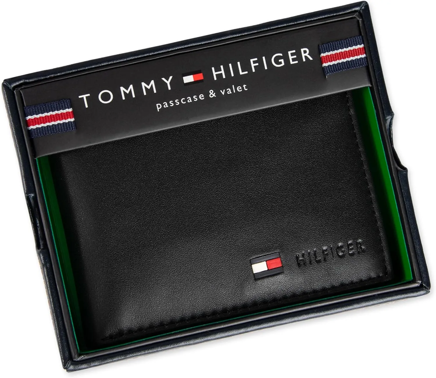 Tommy Hilfiger Men's Passcase Wallet with Removable ID Window