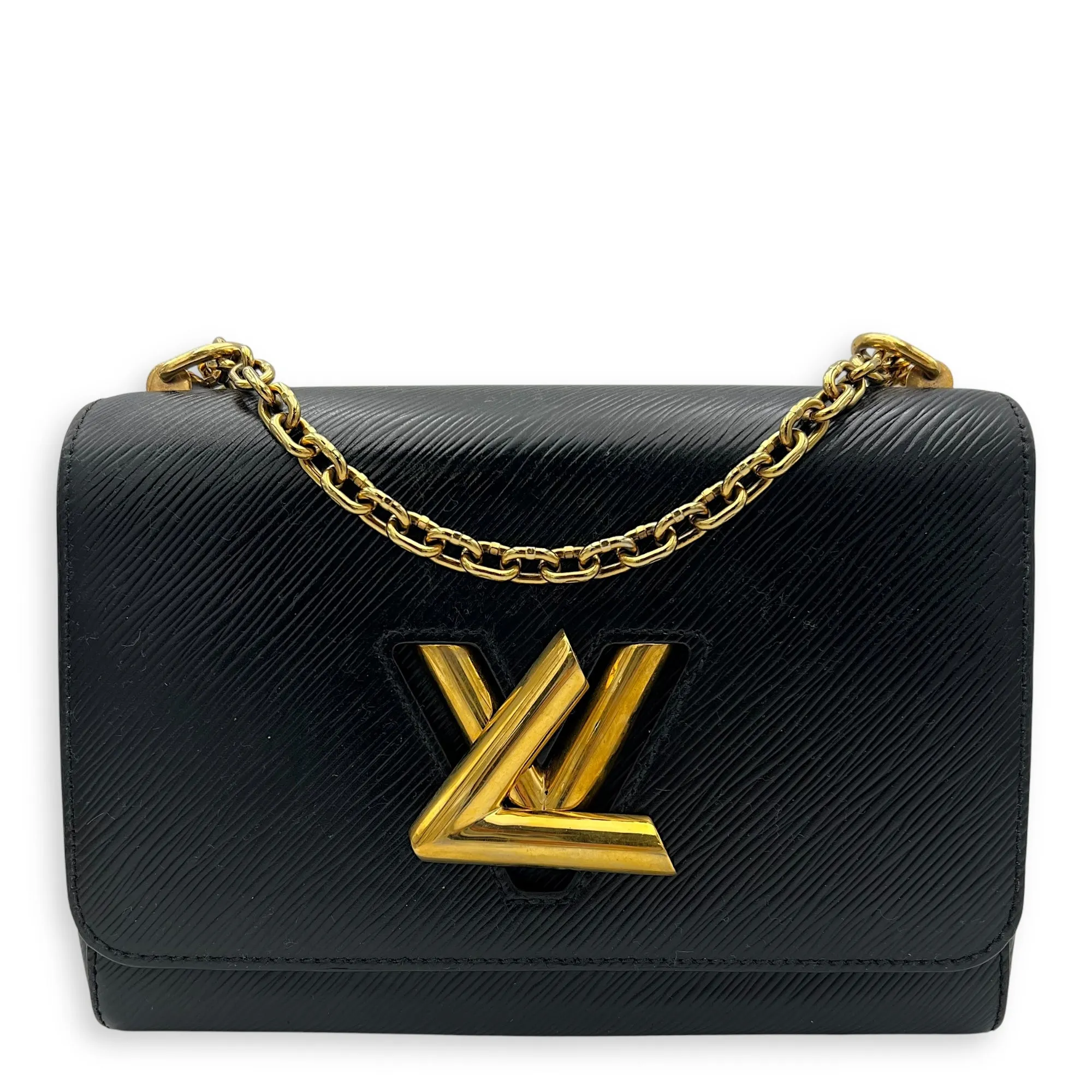 Twist MM Crossbody bag in Epi leather, Gold Hardware