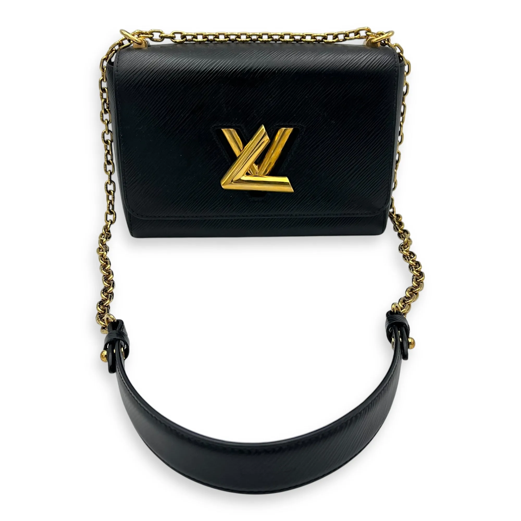 Twist MM Crossbody bag in Epi leather, Gold Hardware