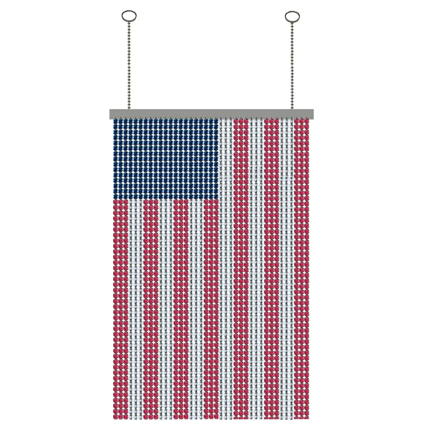United States Flag Designed with Genuine Magnificent crystals 24" x 48"