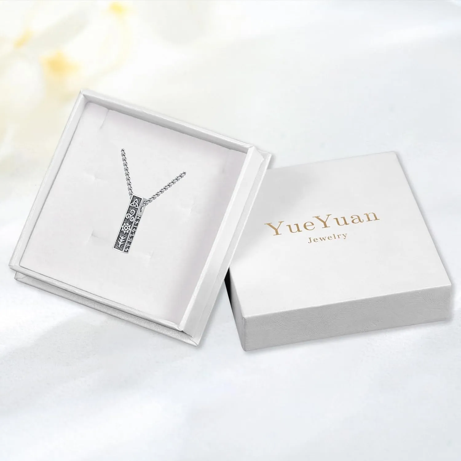 Viking Necklace for Men 925 Sterling Silver Rune Amulet Pendant Nordic Necklace Viking Jewelry Gift for Father Husband Son