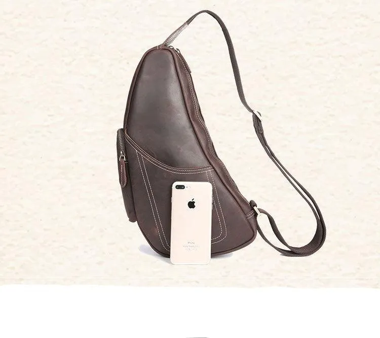 Vintage Genuine Leather Crossbody Sling Shoulder Bag