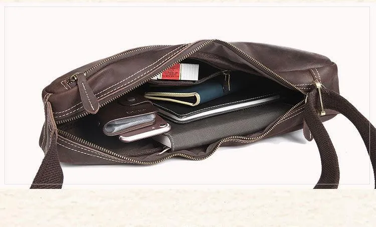Vintage Genuine Leather Crossbody Sling Shoulder Bag