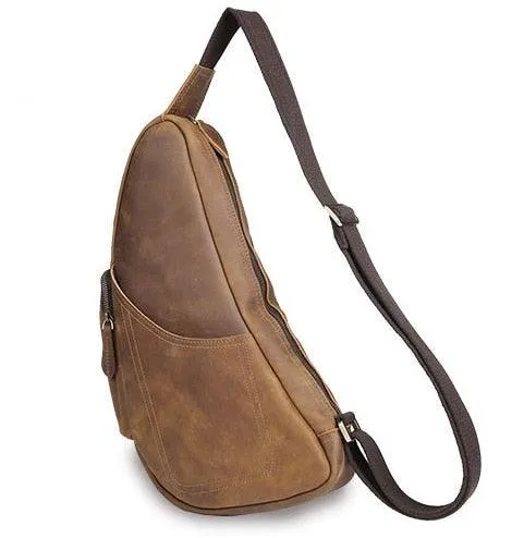 Vintage Genuine Leather Crossbody Sling Shoulder Bag