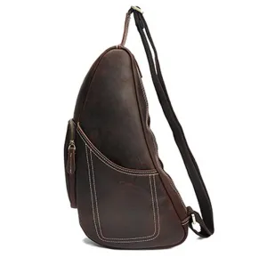 Vintage Genuine Leather Crossbody Sling Shoulder Bag