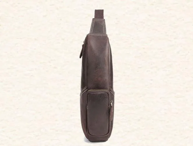 Vintage Genuine Leather Crossbody Sling Shoulder Bag