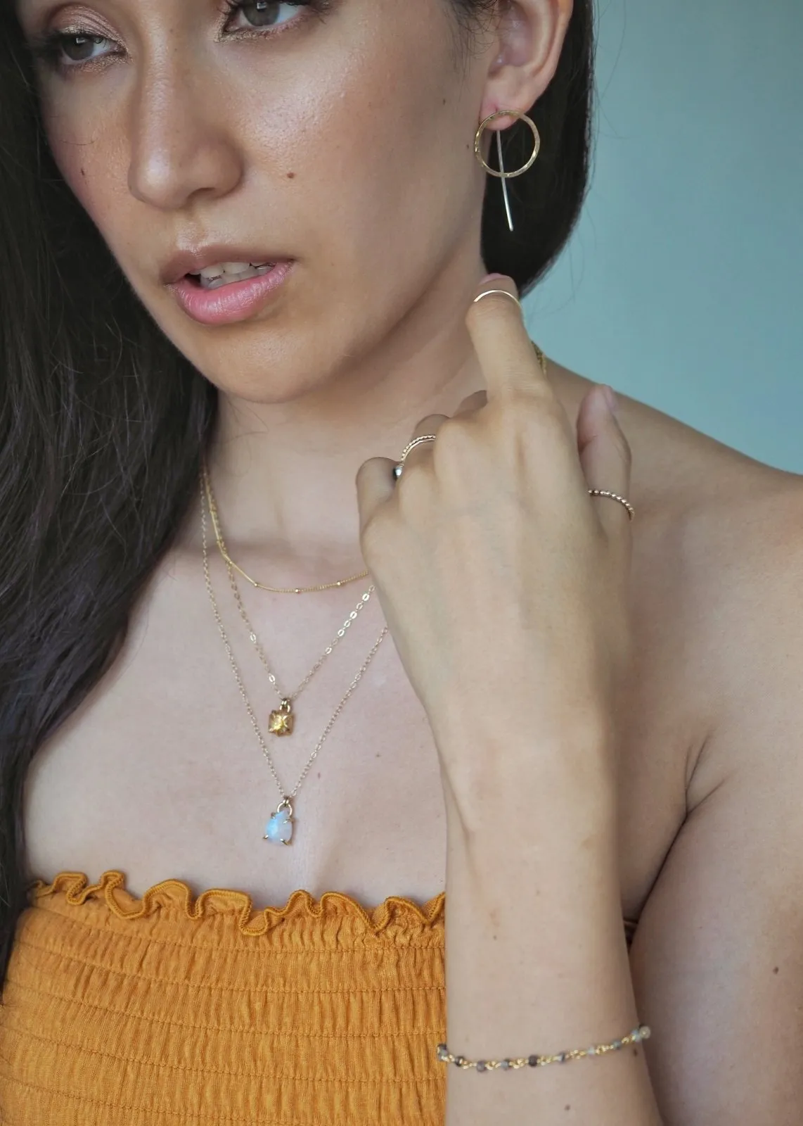 Virgo Necklace - Rose Quartz