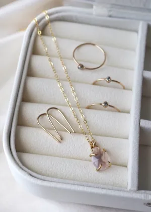 Virgo Necklace - Rose Quartz