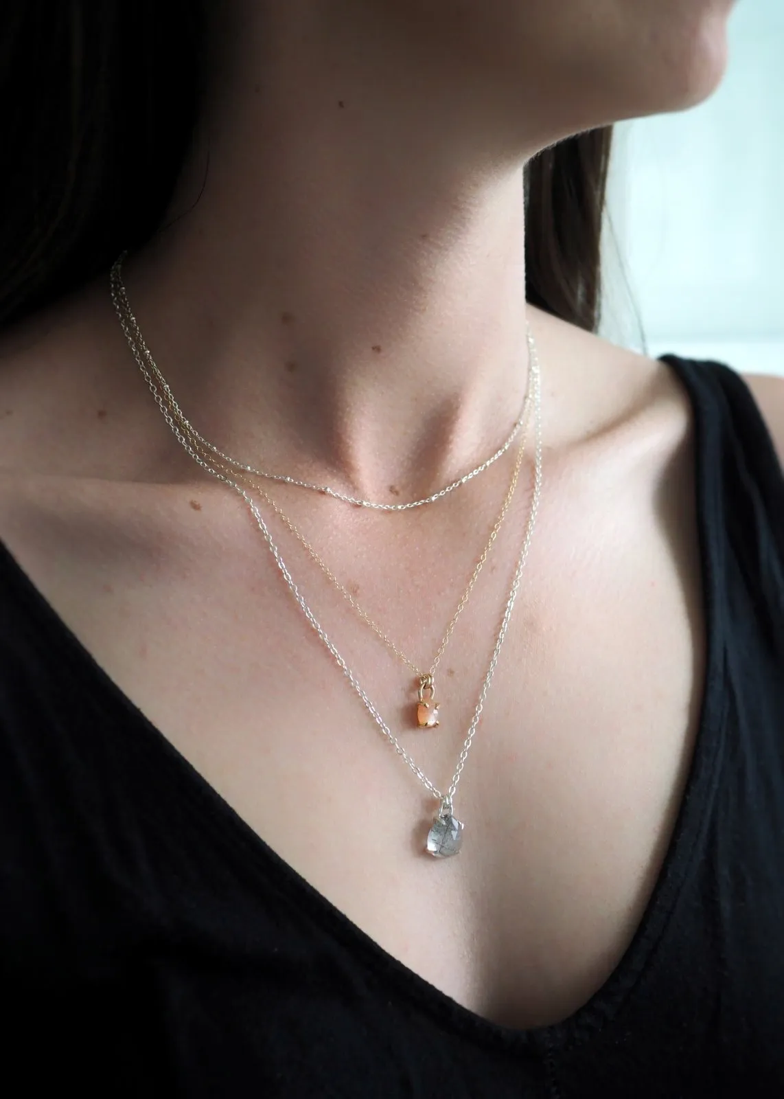 Virgo Necklace - Rose Quartz