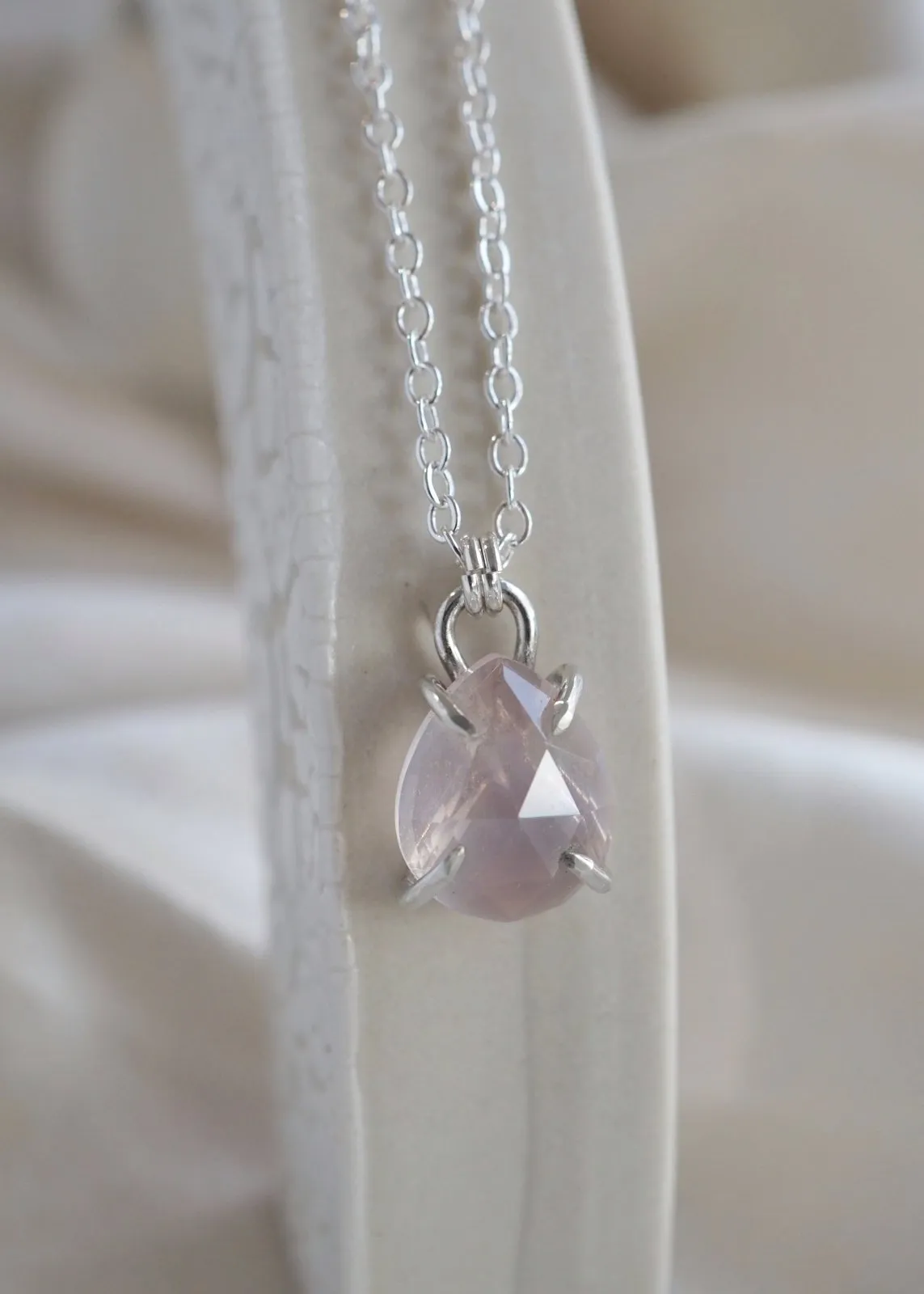 Virgo Necklace - Rose Quartz