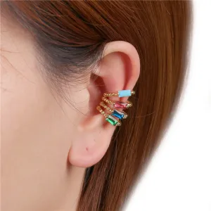 Wholesale 18K Gold Plated Ear Clip Copper Earrings