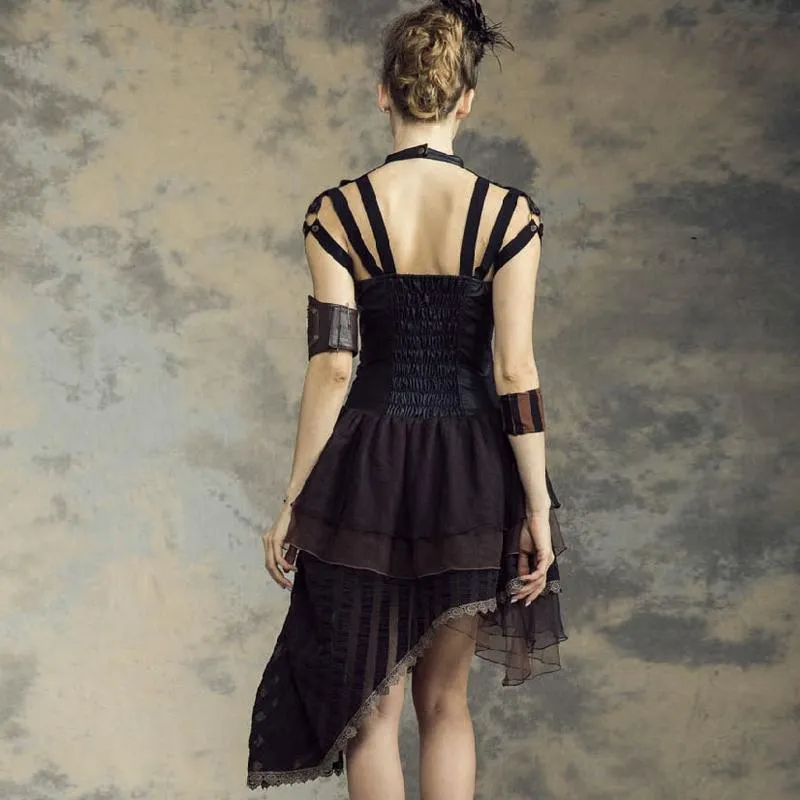 Women's Asymmetric Steampunk Dress