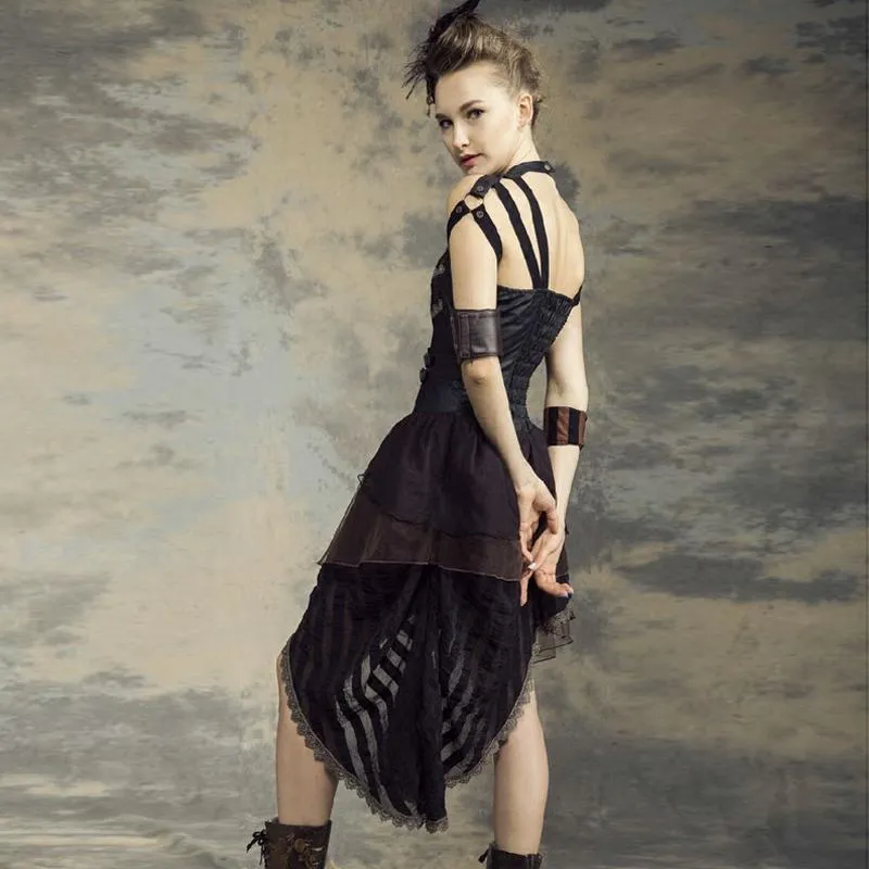 Women's Asymmetric Steampunk Dress