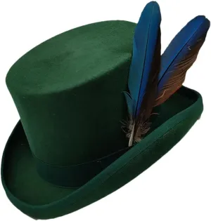 Wool Felt High Top Hat Wool Magician High Hat Jazz Top Hats Men and Women Flat Felt Hat Men's Costume Hats 34 XL 61cm