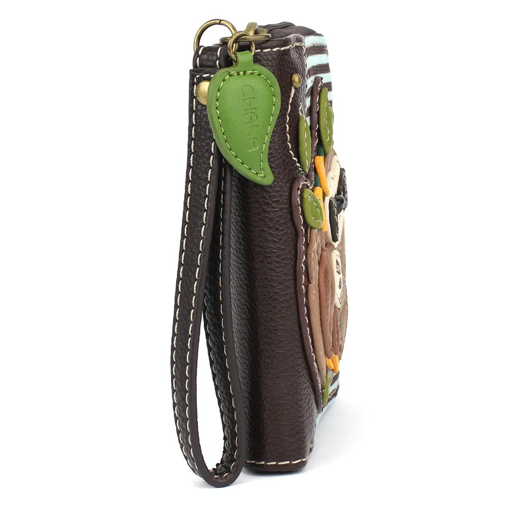 Zip Around Wallet - Sloth Family